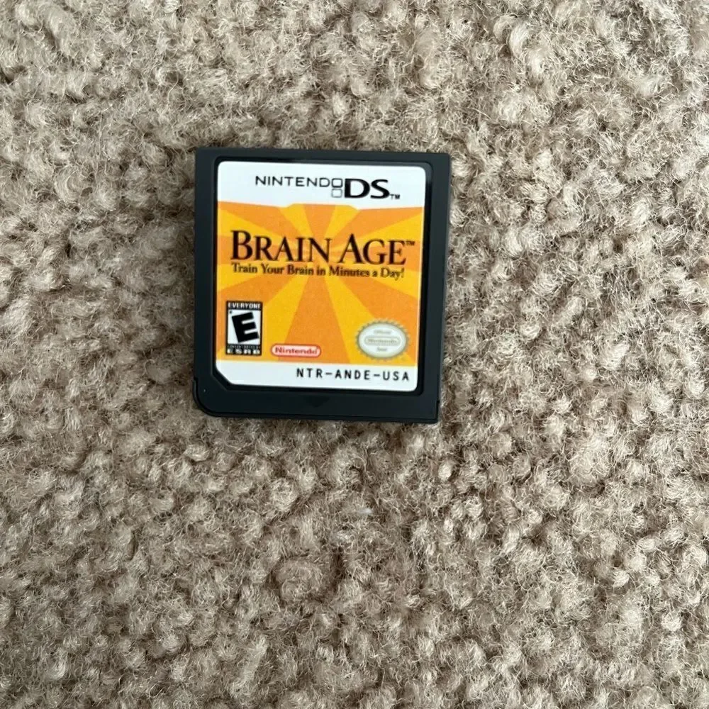 Nintendo DS Brain Age Train Your Brain in Minutes a Day! Game for Kids or Adults